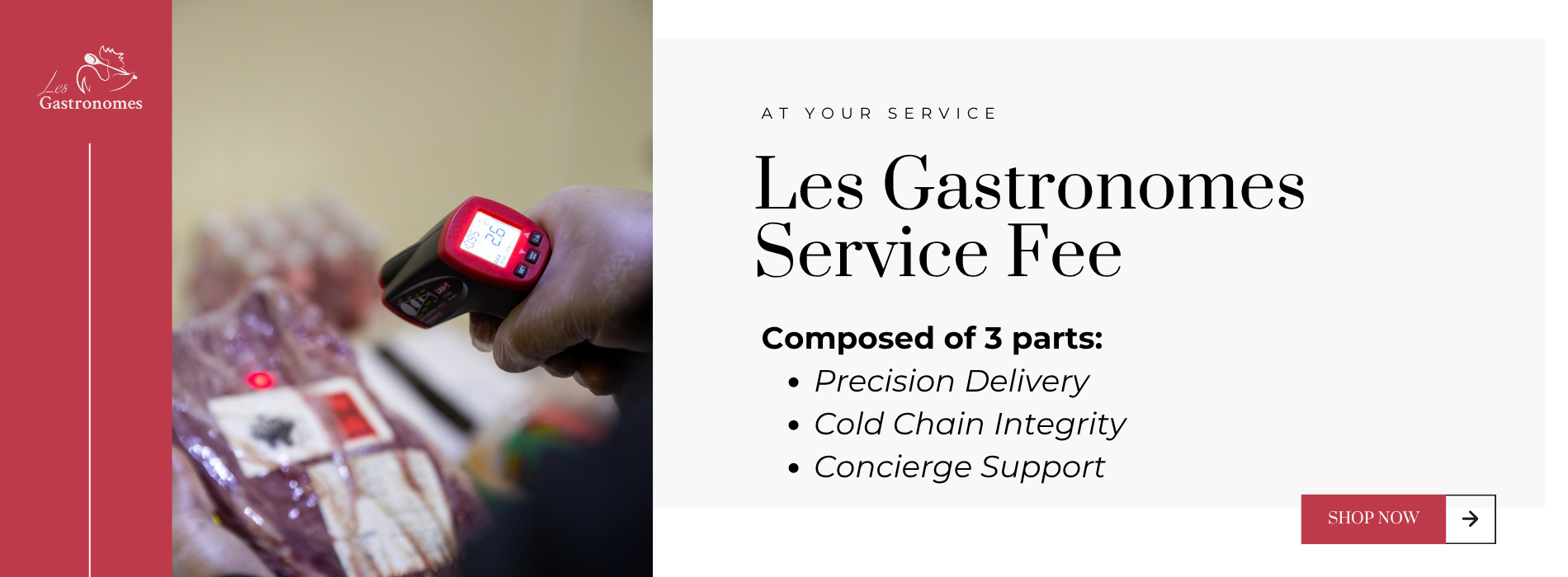Les gastronomes service fee