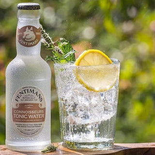 Fentimans Connoisseurs Tonic Water pack of 24 bottles, premium mixer for gin cocktails in 200ml glass bottles