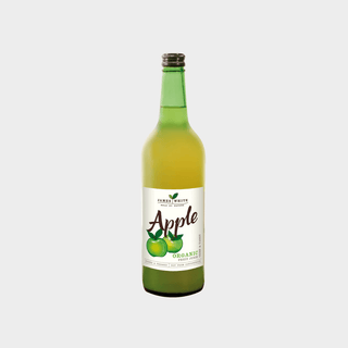 Organic apple juice by James White in glass bottles, 100% pure and freshly pressed, available in 6 or 24 pack