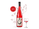 Bottle of OSAN Beet-Blackberry non-alcoholic drink with deep burgundy color in elegant glass packaging, 750ml size