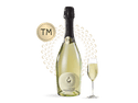 Bottle of OSAN Bulles TM Marigold non-alcoholic sparkling beverage in Mirabelle flavor, golden color, 750ml size