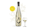 Fresh verbena and turmeric herbal drink in a modern glass bottle, alcohol-free 750ml OSAN natural beverage
