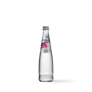 San Benedetto Prestige Rose Edition premium still mineral water in elegant glass bottles, 500ml x 20 bottle pack