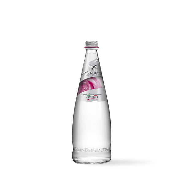 Elegant San Benedetto Prestige Rose Edition still water in premium glass bottles, 750ml, pack of 12 bottles