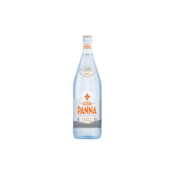 Acqua Panna natural mineral water in elegant glass bottle, 500ml size, premium Italian still water for dining
