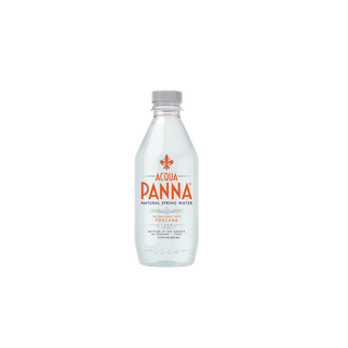 Acqua Panna natural mineral water in a clear 330ml PET bottle, perfect for hydration on the go
