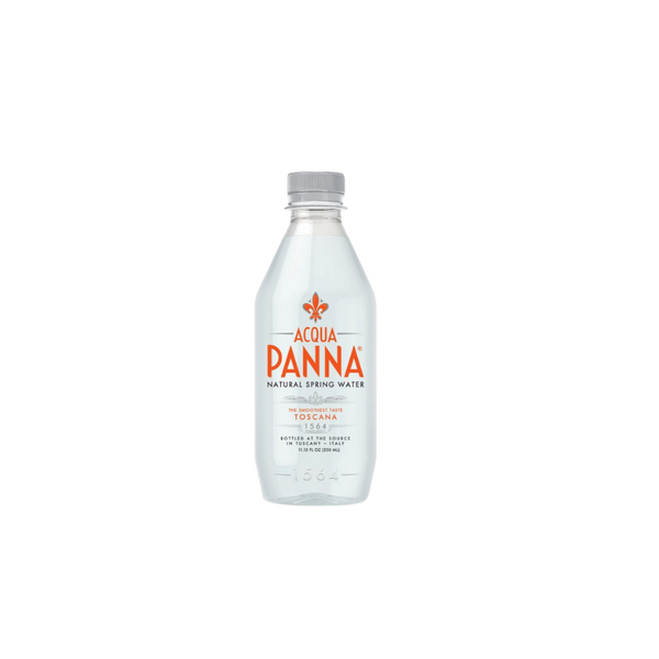 Acqua Panna natural mineral water in a clear 330ml PET bottle, perfect for hydration on the go