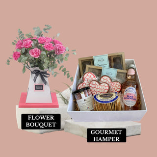 Blooms & Bites Mother's Day Deluxe Hamper - Les Gastronomes