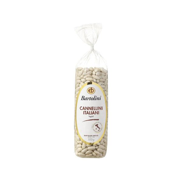 Cannellini beans organic 500g package in clear plastic bag showing white kidney-shaped legumes for healthy cooking