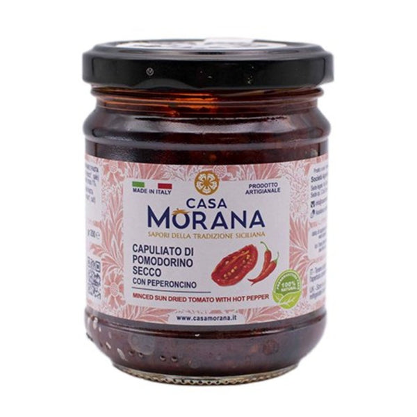 Capuliato di Pomodorino al Peperoncino - Dried tomatoes with Chili peppers 200g - Les Gastronomes