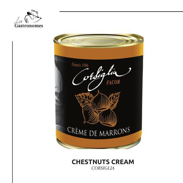 Delicious chestnut cream in a glass jar, perfect for pastries and desserts, gourmet French specialty, 1kg net weight