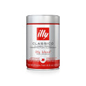 Illy ground espresso classico medium roast coffee in red metal can packaging, perfect for authentic Italian espresso lovers