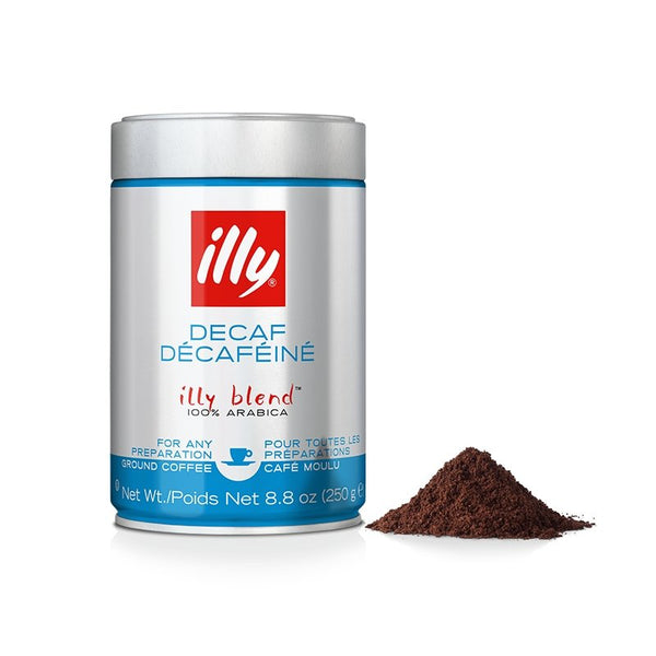 Illy Ground Espresso Classico Decaffeinated Coffee - Medium Roast - Les Gastronomes