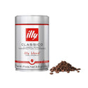 Dark roast illy intenso whole bean coffee package for espresso lovers featuring the iconic red coffee tin