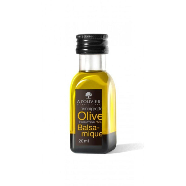 Miniatures balsamic dressing with olive oil condiment set elegantly displayed in small bottles for salads and gourmet cuisine