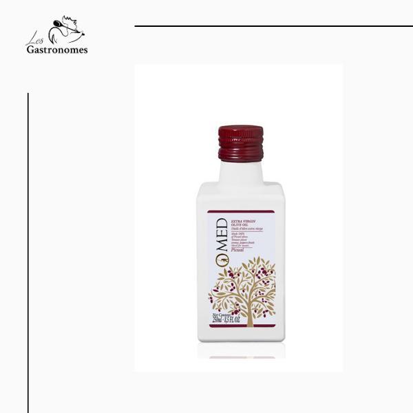 Omed Picual extra virgin olive oil in a stylish dark bottle, premium quality, 250ml size, for gourmet cooking and dressings