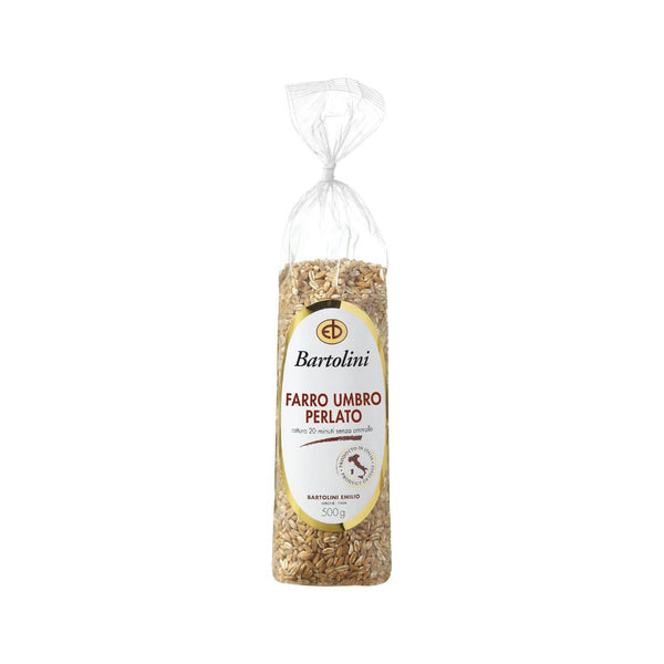 Pearled farro in a 500g bag - premium ancient grain for nutritious Mediterranean cooking and wholesome recipes