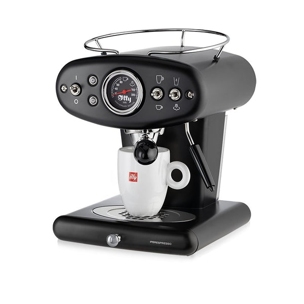 Machine à café X1 iperEspresso Anniversary 1935 par illy, design vintage élégant en acier inoxydable pour capsules iperespresso