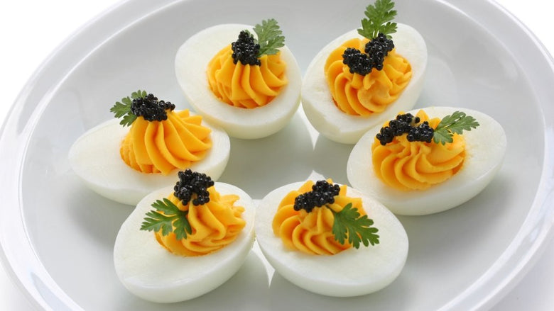 Caviar Deviled Eggs - Les Gastronomes