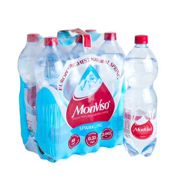 MonViso Sparkling Water – Plastic 1L × 6 - 0