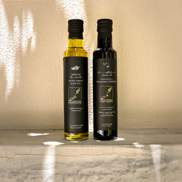 Maknoon Balsamic Pomegranate Olive Oil DUO Box