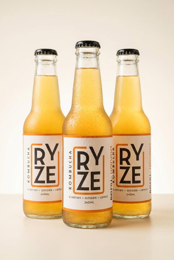 Honey Ginger Lemon Kombucha