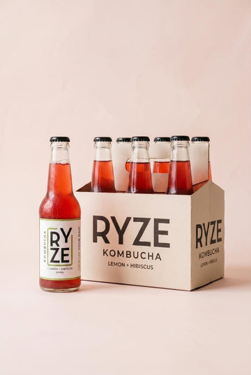 Lemon Hibiscus Kombucha — 12 x 245ml
