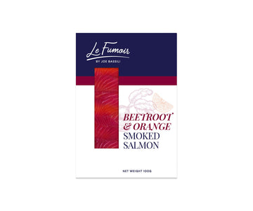 Le Fumoir Norwegian Beetroot & Orange Smoked Salmon 100g supplier product image