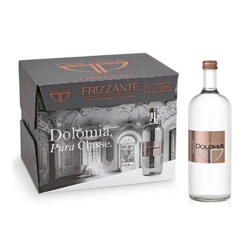 Dolomia Sparkling Mineral Water Glass Bottles 750ml (12 x 750ml)