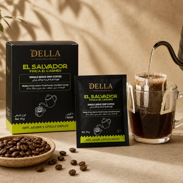 Della El Salvador Finca El Carmen Anaerobic Drip Bag Coffee 7 x 10g