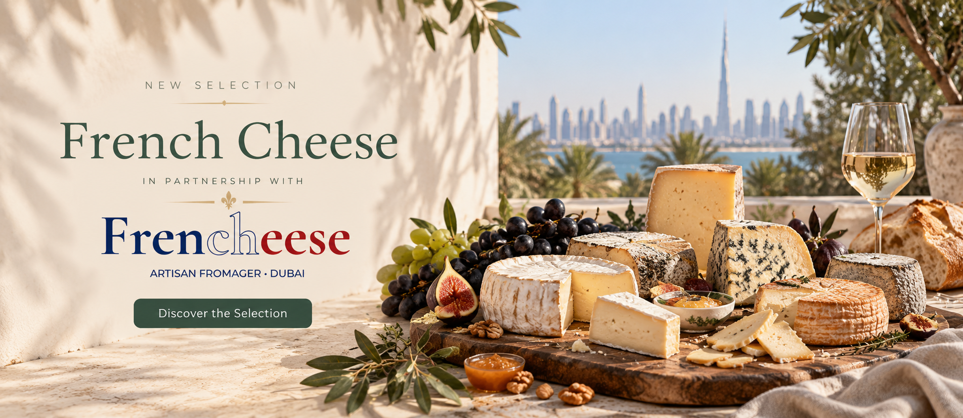 French cheese by the marina