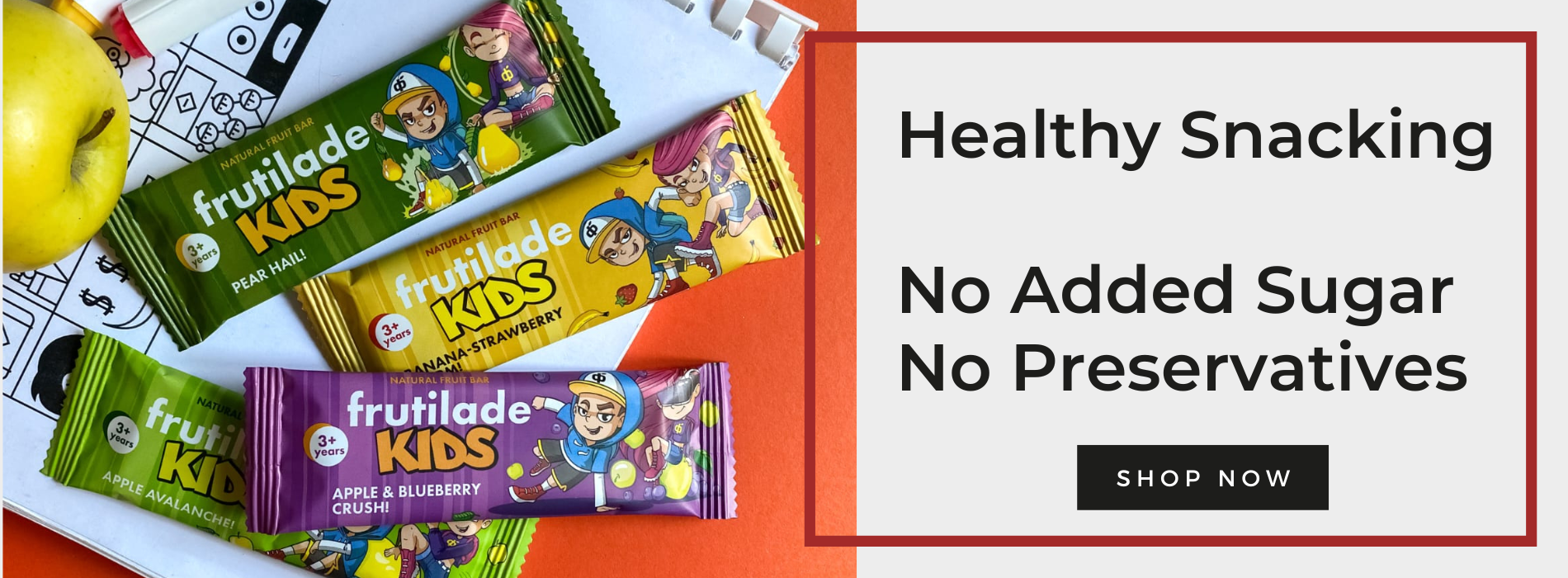 Healthy snack website slideshow