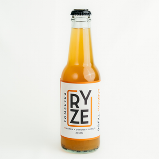 RYZE Honey Ginger Lemon Kombucha — 245ml