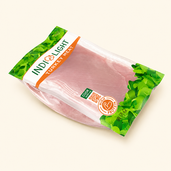 Indilight boneless skinless turkey breast fillet 500g frozen