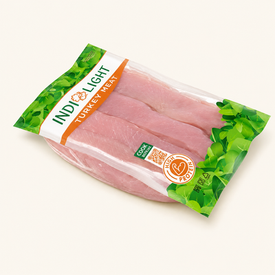 Indilight boneless turkey breast steaks 525g frozen