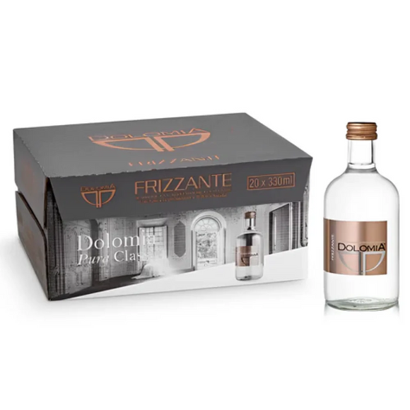Dolomia Sparkling Mineral Water Glass Bottles 330ml (20 x 330ml)