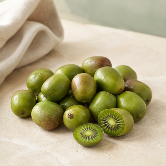 Portuguese mini kiwiberries in a 125g punnet