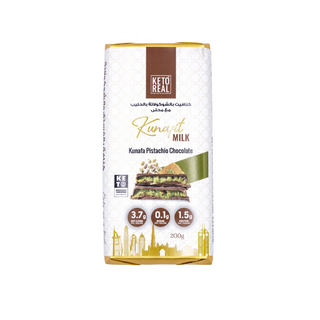 Keto Real Kunafit Milk Pistachio Chocolate Bar — 200g
