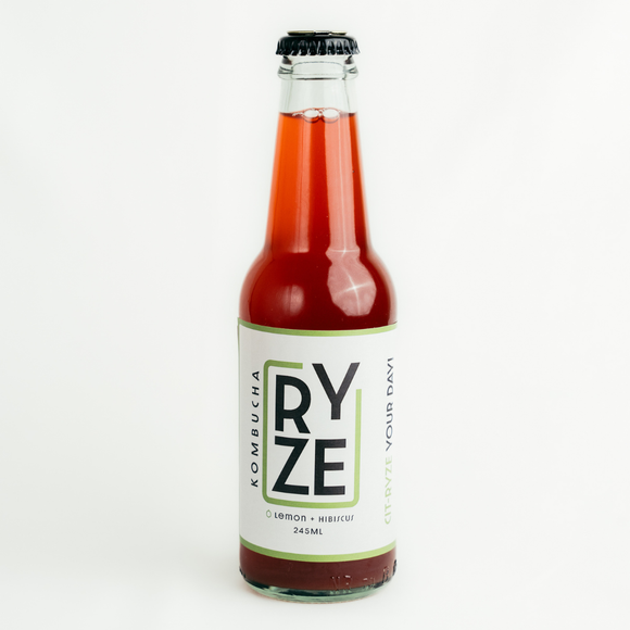 Lemon Hibiscus Kombucha — 3 x 245ml