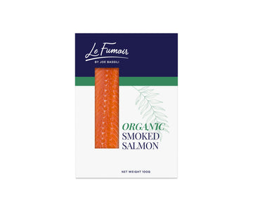 Le Fumoir Organic Norwegian Hand-Sliced Oak Smoked Salmon 100g supplier product image