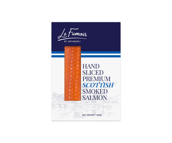 Le Fumoir Scottish hand-sliced smoked salmon 100g retail pack