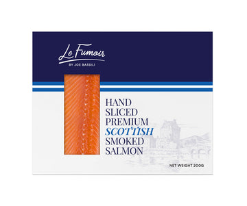Le Fumoir Scottish Hand-Sliced Smoked Salmon D-Cut 200g supplier product image