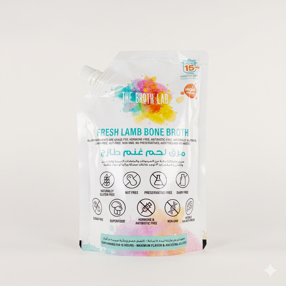 The Broth Lab Lamb Bone Broth — 500ml | Frozen