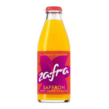 Zafra Carbonated Saffron Drink with Rose Water & Lemon — 180ml