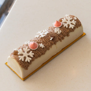 Chestnut & Vanilla Buche - Christmas Log - Les Gastronomes