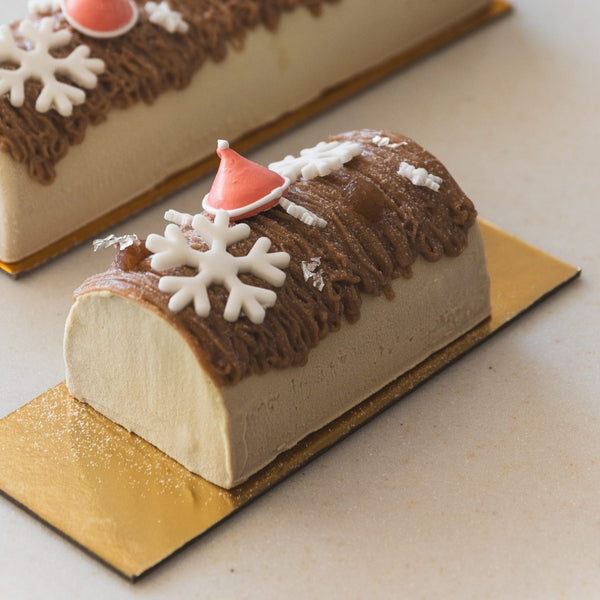 Chestnut & Vanilla Buche - Christmas Log - Les Gastronomes