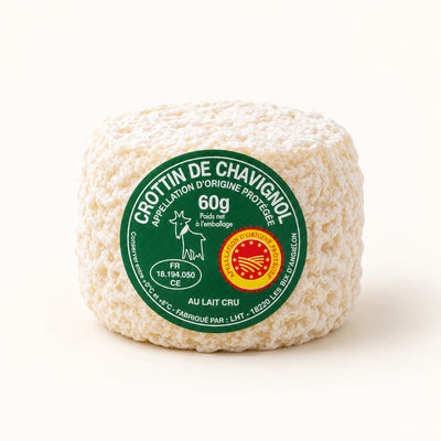 Crottin de Chavignol Chèvre 60 g whole cheese with AOP label