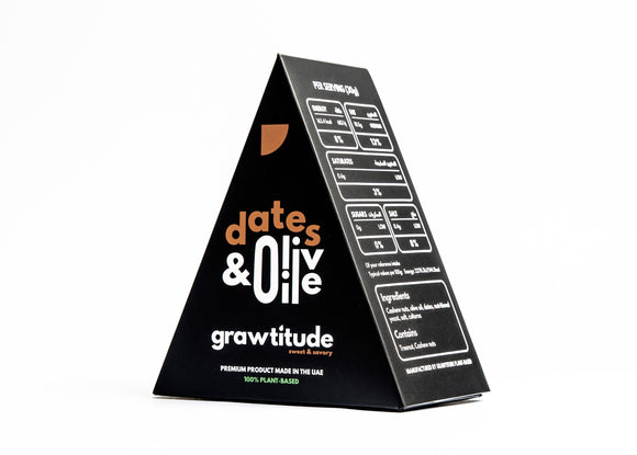 Grawtitude Aged Dates & Olive Oil Cheese — 130g