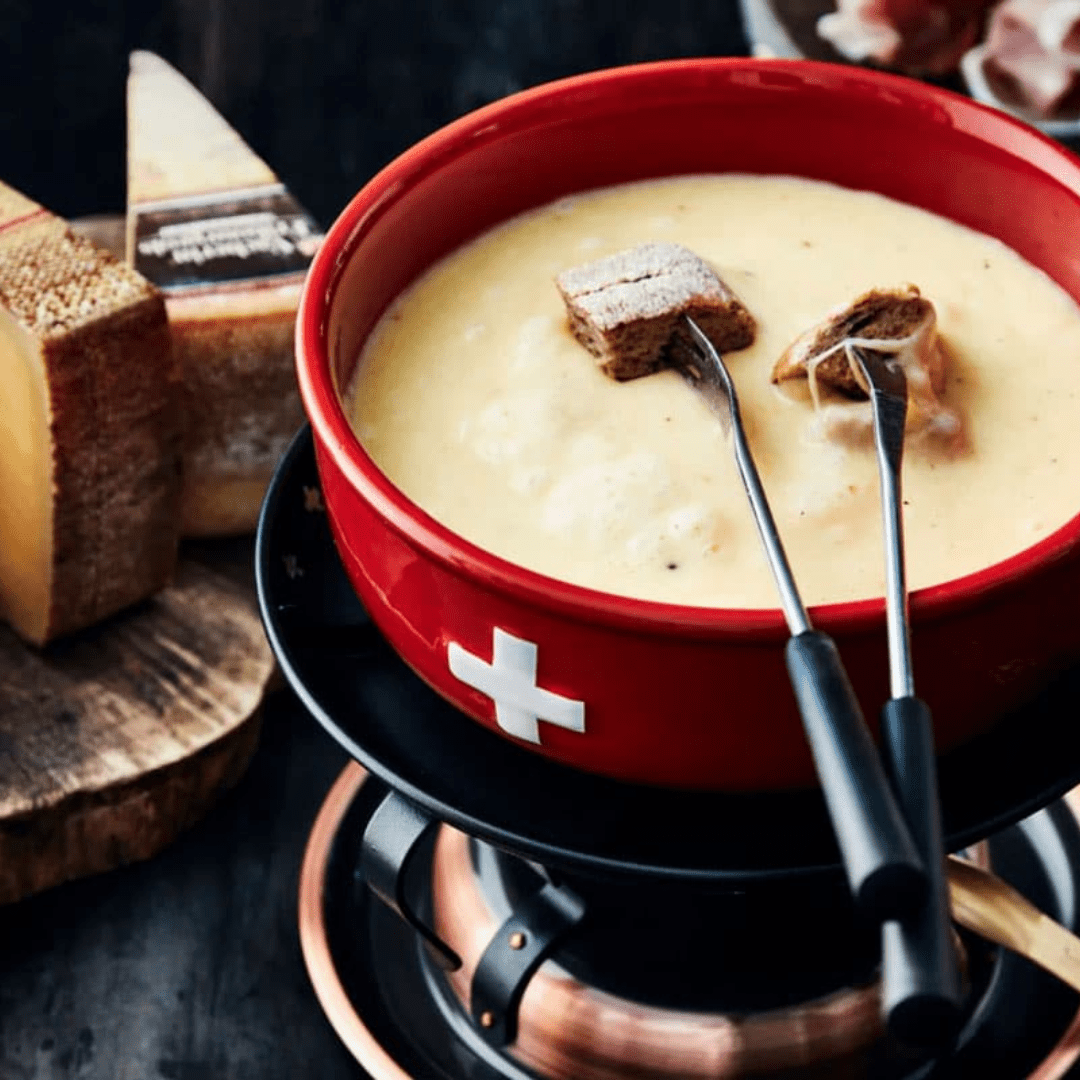 Fondue Moitié-Moitié | Authentic Swiss Cheese Fondue (1kg & 1.5kg) | Les Gastronomes