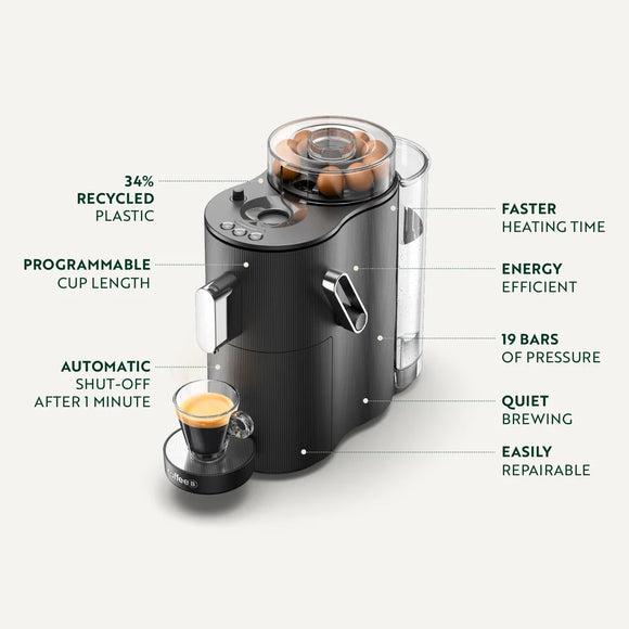 CoffeeB Globe Coffee Machine — Black